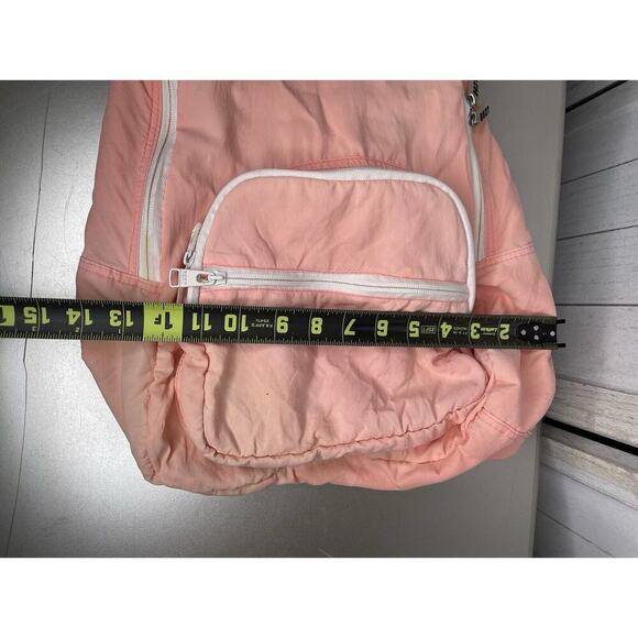 Vintage Roxy Y2K Surfing Distressed Pink Coral Lightweight Backpack Bag - Picture 10 of 10